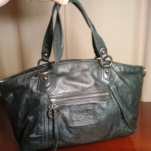 Coach Poppy Legacy Lining Leather Satchel bag